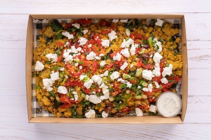 Moroccan Couscous Roasted Vegetable Salad